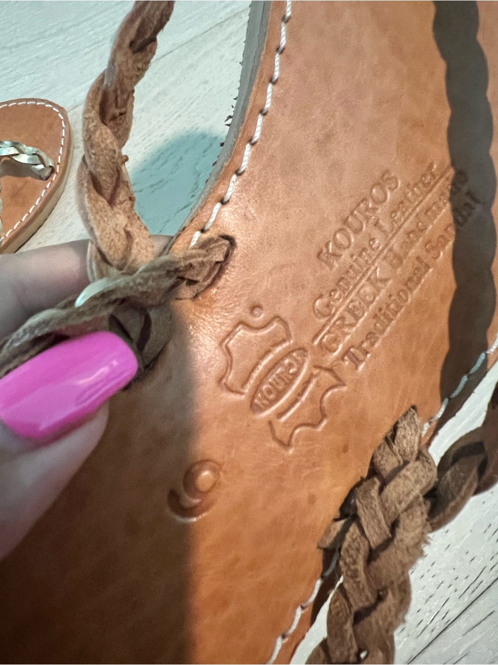 Braided Metallic-Strap Gold Women’s Sandals - Picture 4 of 4